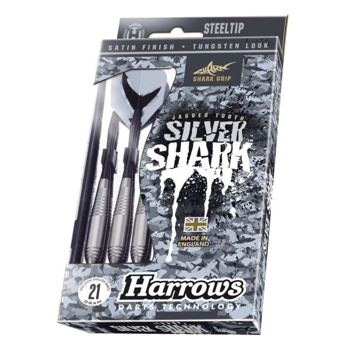 Fléchettes Harrows argent Shark 21gr