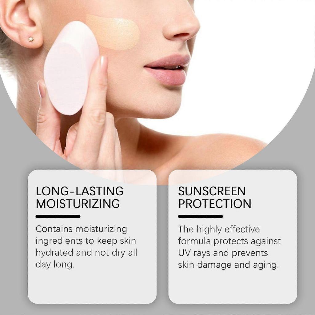 Temperature-changing liquid foundation moisturizing and nourishing liquid foundation natural and light concealer brightens and rejuvenates youthful