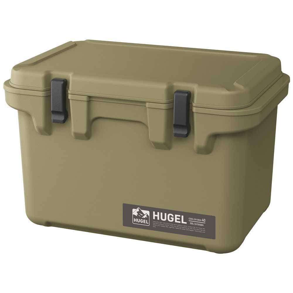 Iris Ohyama HUGEL Cooler Box 40L Khaki Cooler Leisure Sports - Box, Cooler, Outdoor, Camping, Large, TC-40