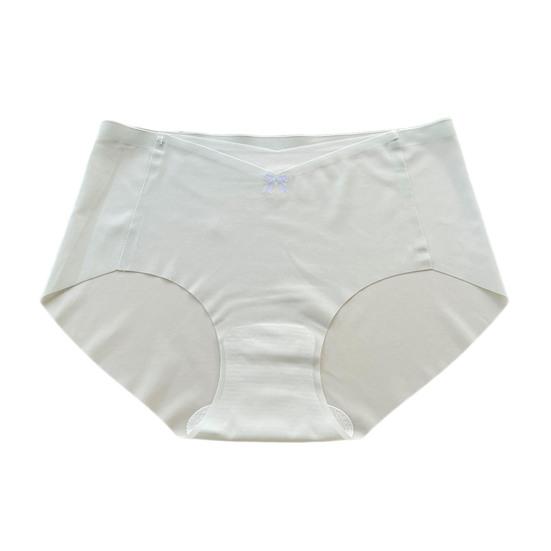 Ultra-Thin Seamless Ice Silk Panties for Women Mid Waisted Soft Stretchy Underwear Breathable Invisible Briefs