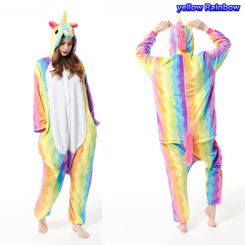 Мужчины Женщины Кигуруми Onesie Пижамы Унисекс Животное Косплей Олень Сова Волк Единорог Акула Костюм Пижамы Комбинезон Для Хэллоуина Вечеринка С обувью