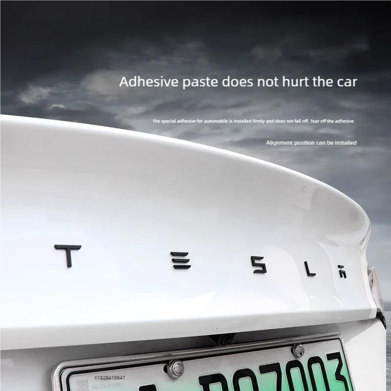 JDFN3 для ABS Хром Черный Логотип Буквы Tesla Эмблема Буквы На Задний Багажник Автомобиля Для Tesla Model 3 Y X S Аксессуары