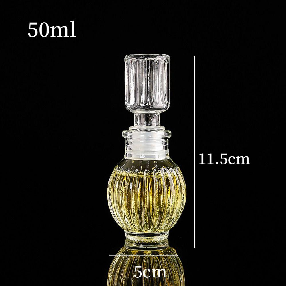 1Pcs Spirit Alcohol Liquor Wine Bottle Transparent Glass Bottle Mini Whiskey Decanter