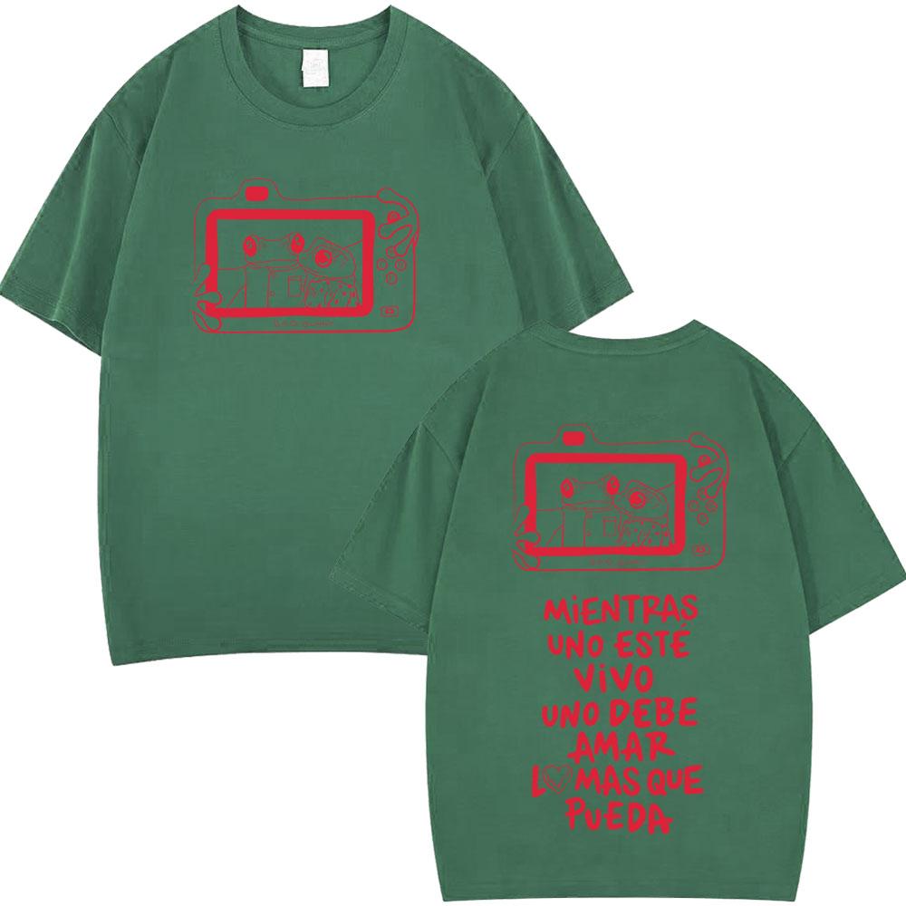 Rapper Bad Bunny Tour 2026 Print T Shirt Men Women Hip Hop Oversized Tshirts Summer Cotton Loose Casual Tshirt Streetwear Tops