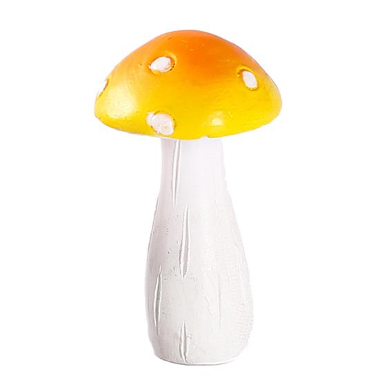 Desktop Ornament Realistic Looking Creative Shape Resin Mini Artificial Mushroom Statue Garden Figurine for Home