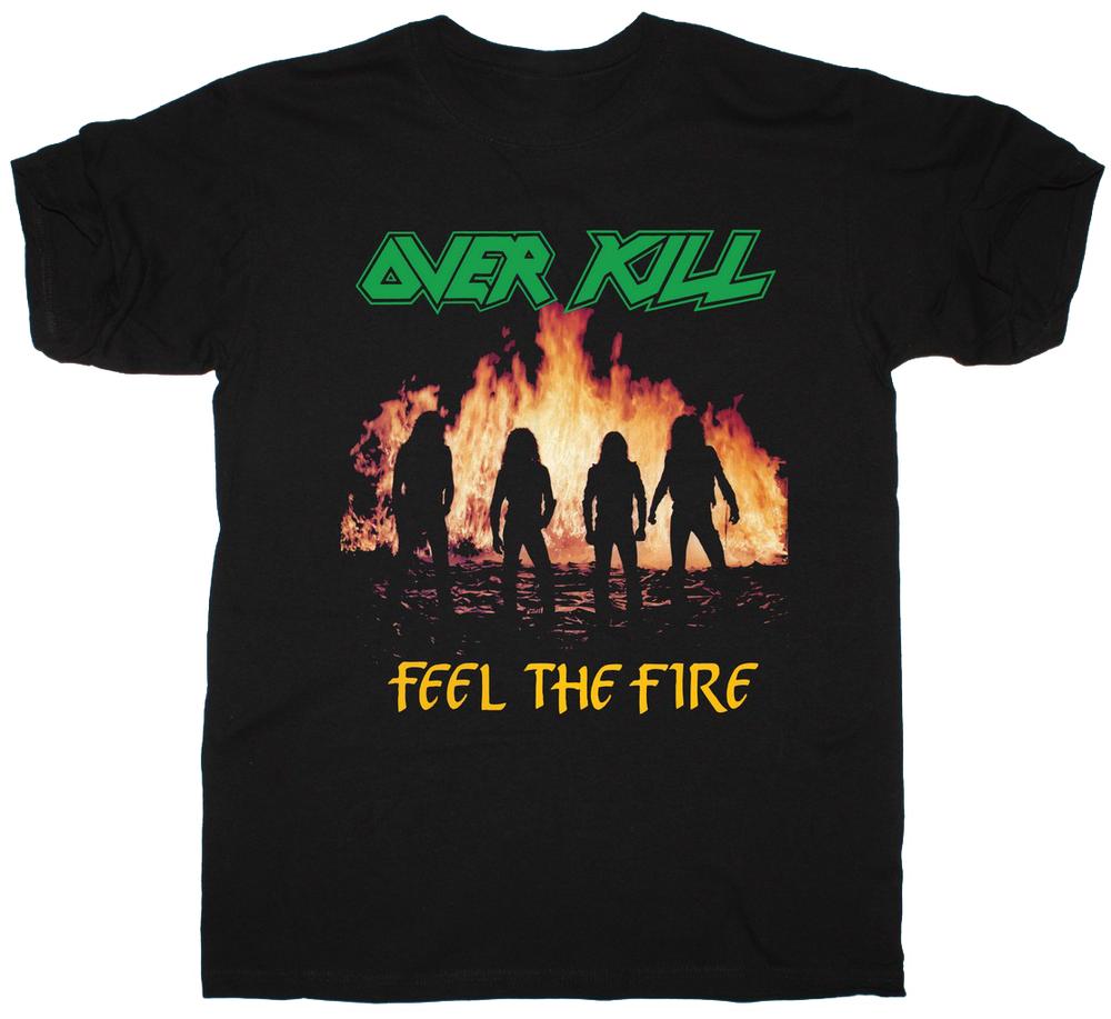 Overkill Feel The Fire 1985 Unisex T-Shirt - Men's Summer Cotton Graphic Tee