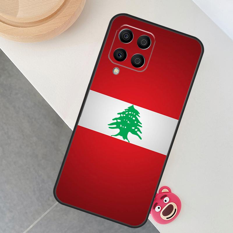 Lebanon Flag Map Case For Samsung Galaxy M12 M32 M52 M15 M35 M55 M31 M56 M36 M16 M06 M13 M33 M53 M14 M34 M54