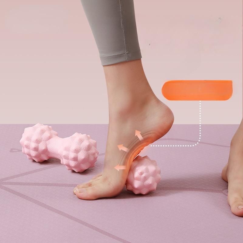 Массажер для ног с фасциальным мячом, шейный мембранный мяч, арахисовый мяч, мышечная релаксация для снятия усталости, йога, арка, спина, массажер для фасции