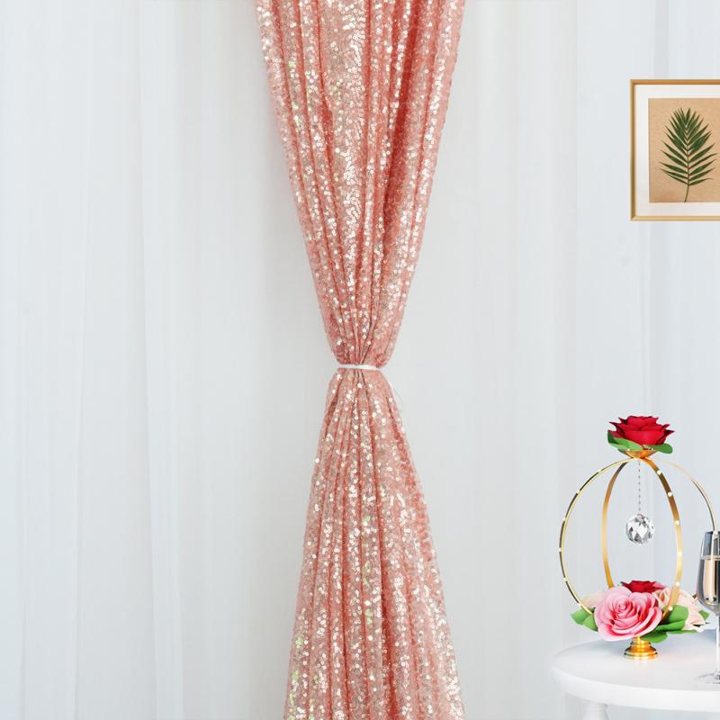 CANXING 2 шт. 61 см * 243 см занавеска с блестками для свадьбы, дня рождения, Хэллоуина, вечерние украшения, фотография вживую