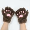 Cartoon Cosplay Costume Gloves Wolf Puppy Animal Claw Mittens Cute Plush Cat Paw Gloves  Party