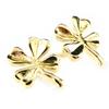 [G1986] — Позолоченные серьги «4-листный клевер»
