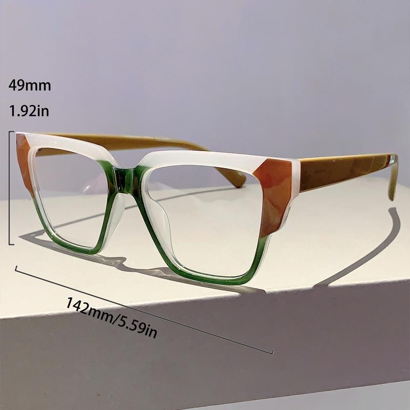 Oversized Eyeglasses Frames 2024 Stylish New In Multicolor Spectacles Trendy Fashion Non-Prescription Women Eyeglasses