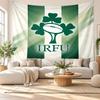 Ireland Rugby Wall Tapestry, Soft Fabric Wall Hanging, Decorative Backdrop For Bedroom Home Wall Art