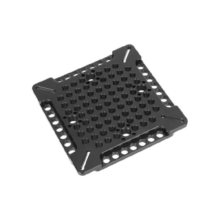 Aluminum Cheese Plate Extension Mounting Platform for Photography Accessories with 3/8 1/4 Screw Holes for Users