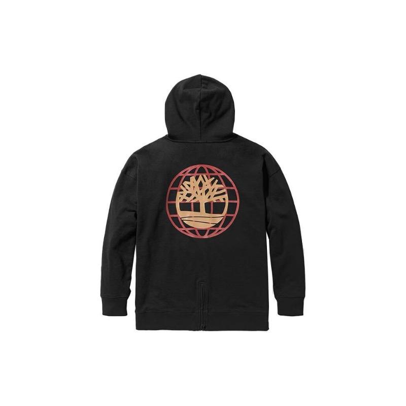 Timberland Толстовка с капюшоном и принтом в виде логотипа дерева, унисекс, черная A6UM2-001