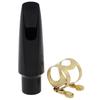 Usable Practical Tenor Saxophone Mouthpiece Set with Cap + Clip + 2pcs+ Reed Teeth Pad