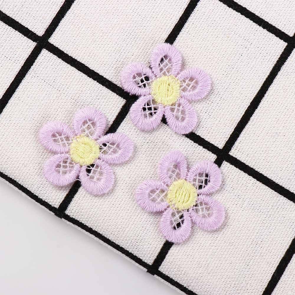 Заколки для волос Декор Вышитые Головные уборы Аксессуары Вязальный материал Цветочные нашивки DIY Поделки