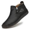 Походная обувь Мужская повседневная спортивная обувь больших размеров с нескользящим высоким берцем из кожи ручной работы для ходьбы мужские размеры 39-48