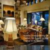 Clip-on Metal Frame Cloth Lampshade Clip Bubble Lampshade Floor Pendant Bulb Ceiling Bell