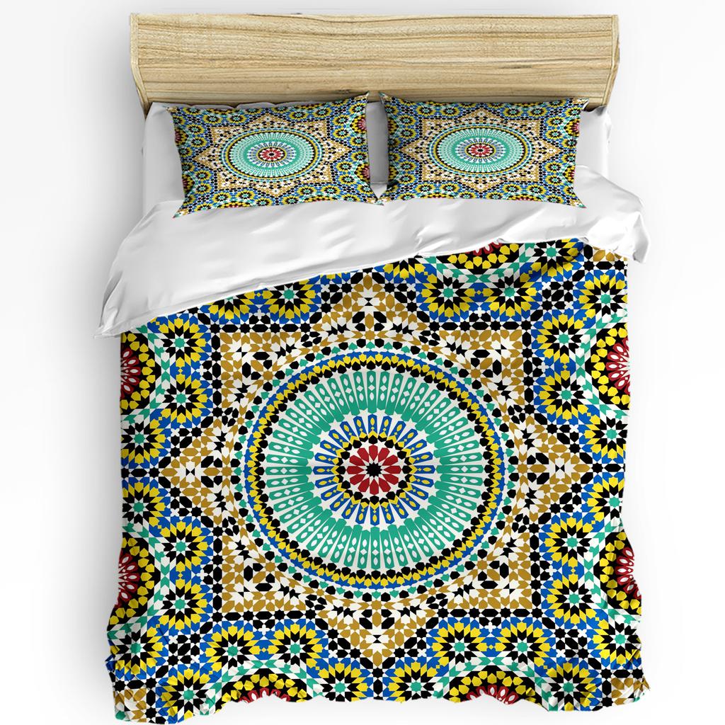 Цветы Листья Комплект постельного белья из 3 предметов для спальни, двуспальная кровать, домашний текстиль, пододеяльник, наволочка