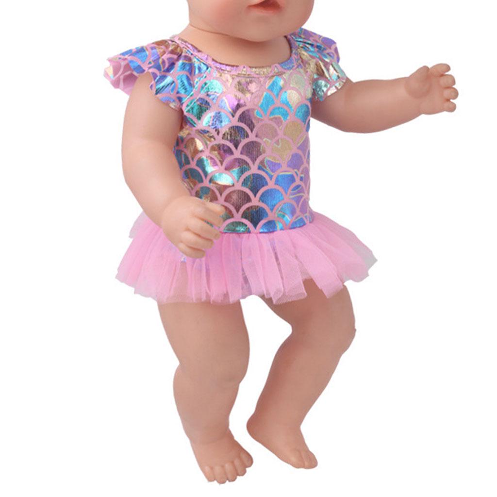 Одежда купальник и панамка для кукол размером 43 см