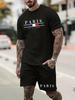 Men's Short Sleeved T-shirt+Shorts Set