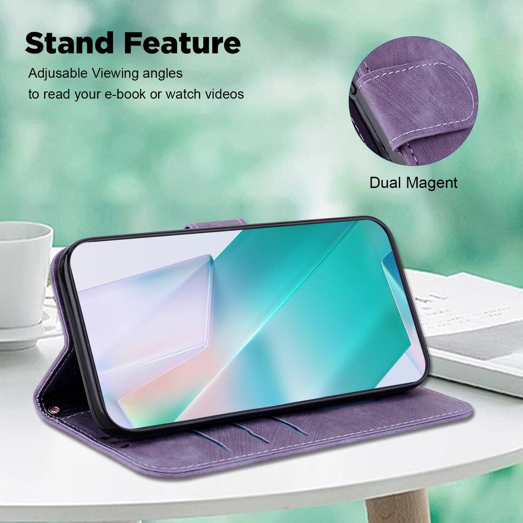 Retro Lovely Tiger Leather Case For Huawei Honor X60i X6B X9B X8B X7B Honor200 Nova12 Kickstand Wallet Card Slots Book Cover For Huawei Honor90 9X 7A