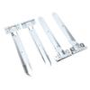 4PCS 16in Trailer Door Hinge Strap Metal Side Door Enclosed Trailer Offset Bent Hinge for Cargo Utility RV