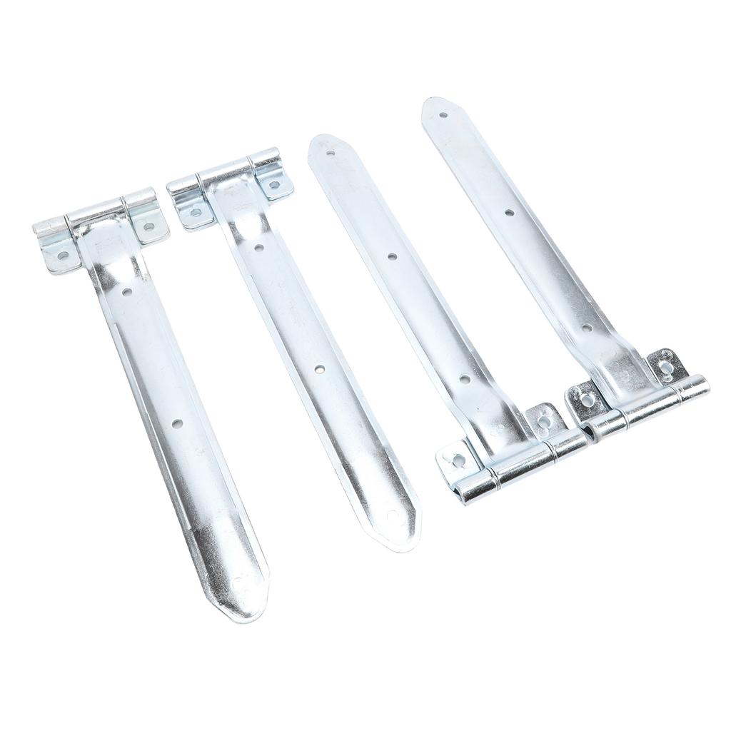 4PCS 16in Trailer Door Hinge Strap Metal Side Door Enclosed Trailer Offset Bent Hinge for Cargo Utility RV