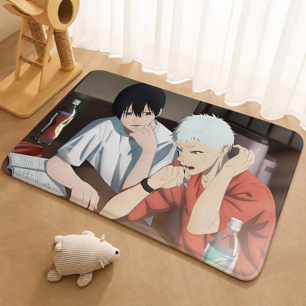 The Summer Hikaru Died anime Floor Mat Floor Mat Soft Flannel Non-Slip Door Rug for Living Room