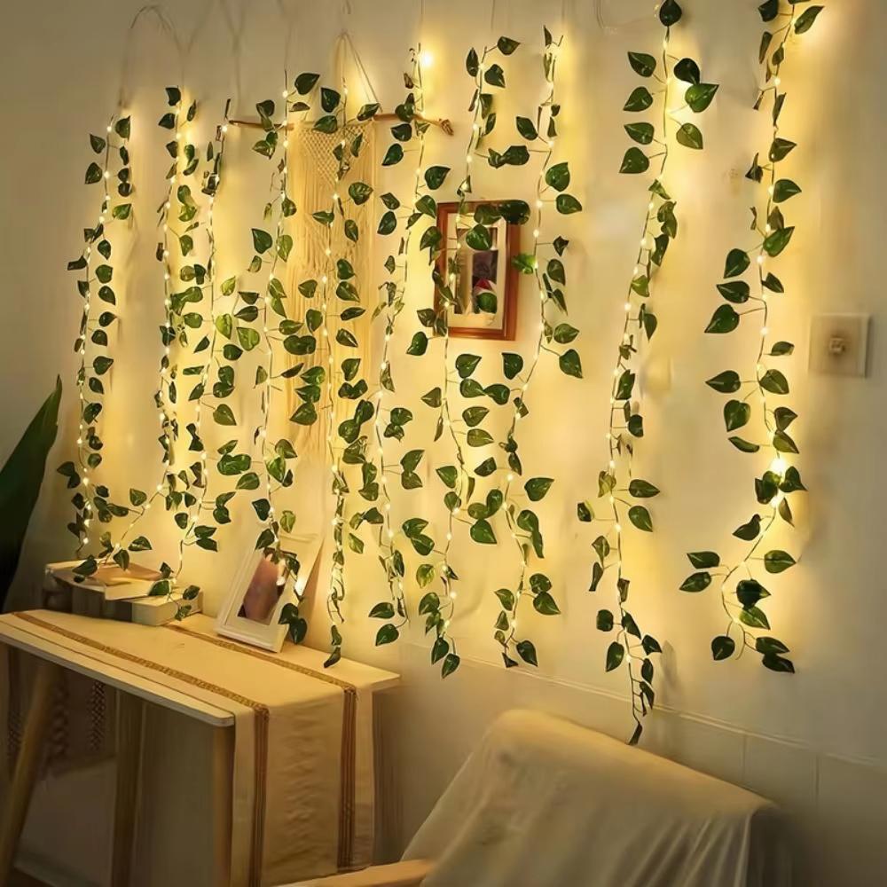 Vine with Fairy Light 11/11/111 LED Pothos String Lights Leaf Lights for Bedroom, Room, Wall, Garden, Party, Wedding Dorm Decor