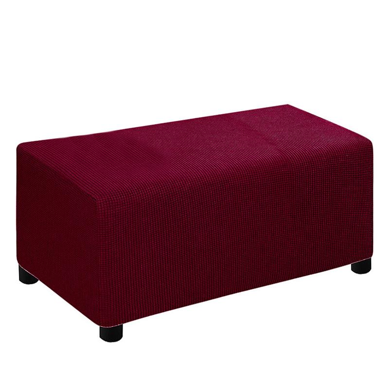 1 шт. Чехол на табурет Прямоугольный Накидка Большой Полиэстер Эластичный Съемный Стрейч Однотонный Защитник Табурета