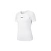 Li Ning Plain Hollow Breathable Sports Short Sleeve T Shirt Women Tops White YTST042-1