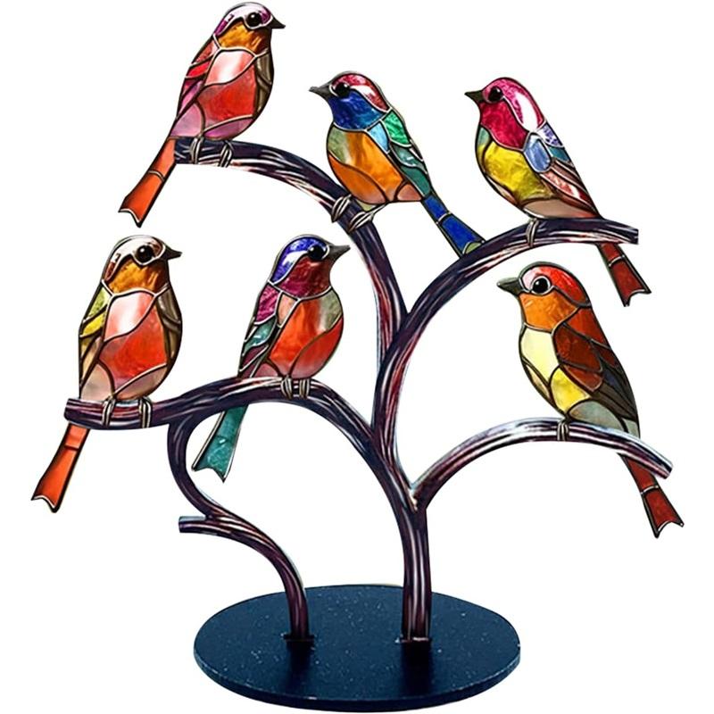 Красочные акриловые фигурки птиц настольное украшение украшение для дома подарок современный стиль