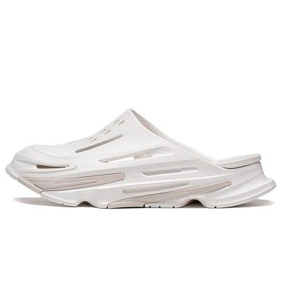 Тапочки серии Li Ning CF Trail, удобные, модные, нескользящие, прочные, дышащие, легкие, спортивные, унисекс, тапочки облачно-белого цвета AGLT077-4