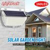 160LED Solar Light Outdoor Wall Light Waterproof Motion Sensor Courtyard Garden Decoration Street Light Wall Lamp