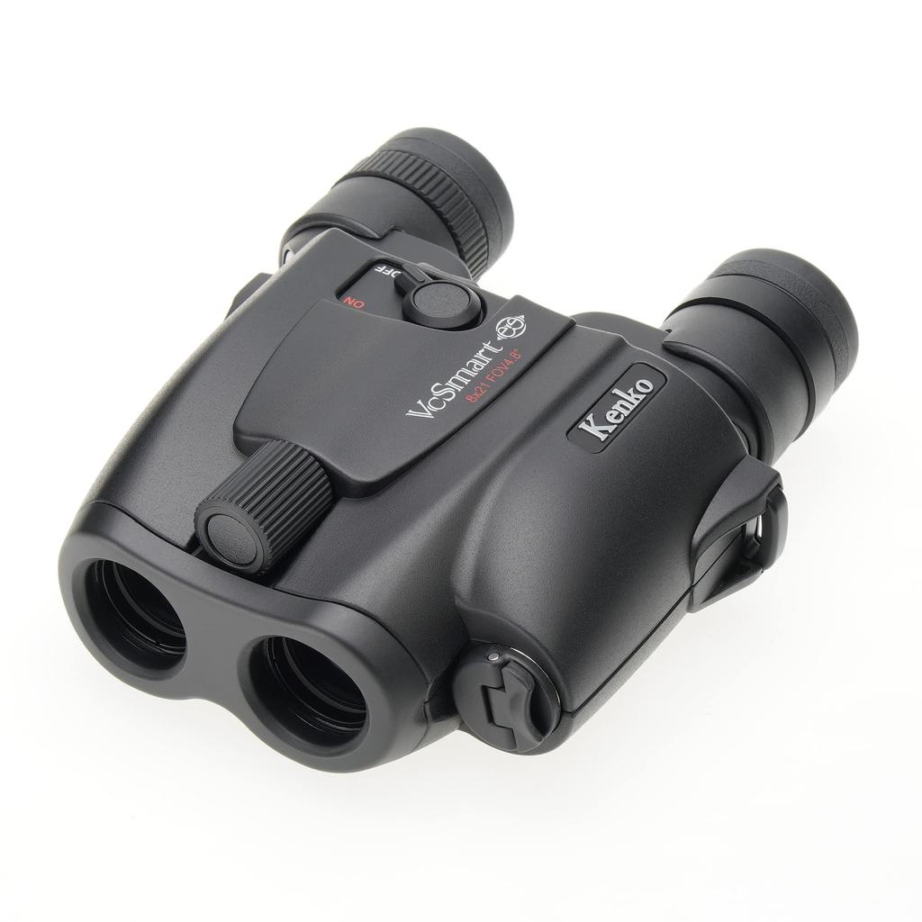 Бинокль Kenko VC Smart Compact 12 x 21 BK 12x 21 калибра механизм оптической стабилизации изображения отталкивающий Полный 406120 Черный Антивибрационный 2-осевой