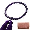 Киотский буддийский алтарь Хаяси молитвенные четки для женщин Чистый шелковый аметистовый мешочек Киотские молитвенные четки могут использоваться всеми сектами Мияко-тассел [Молитвенный набор]