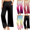 Womens Pajama Pants Sleepwear Casual Drawstring Elastic Waist Pants Comfy Straight Yoga Loose Trousers
