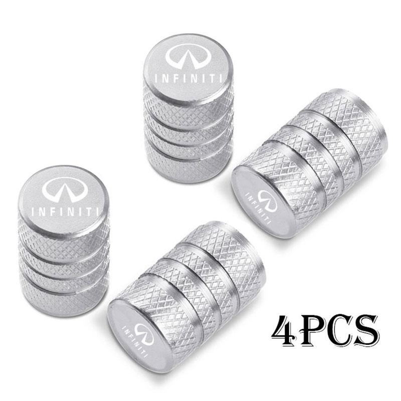 Car Wheel Tire Valve Caps Tyre Stem Covers Airdust Waterproof For Infiniti Q50 Q30 FX35 G37 G35 Q70 QX70 Q60 QX50 QX60 QX80 BB3