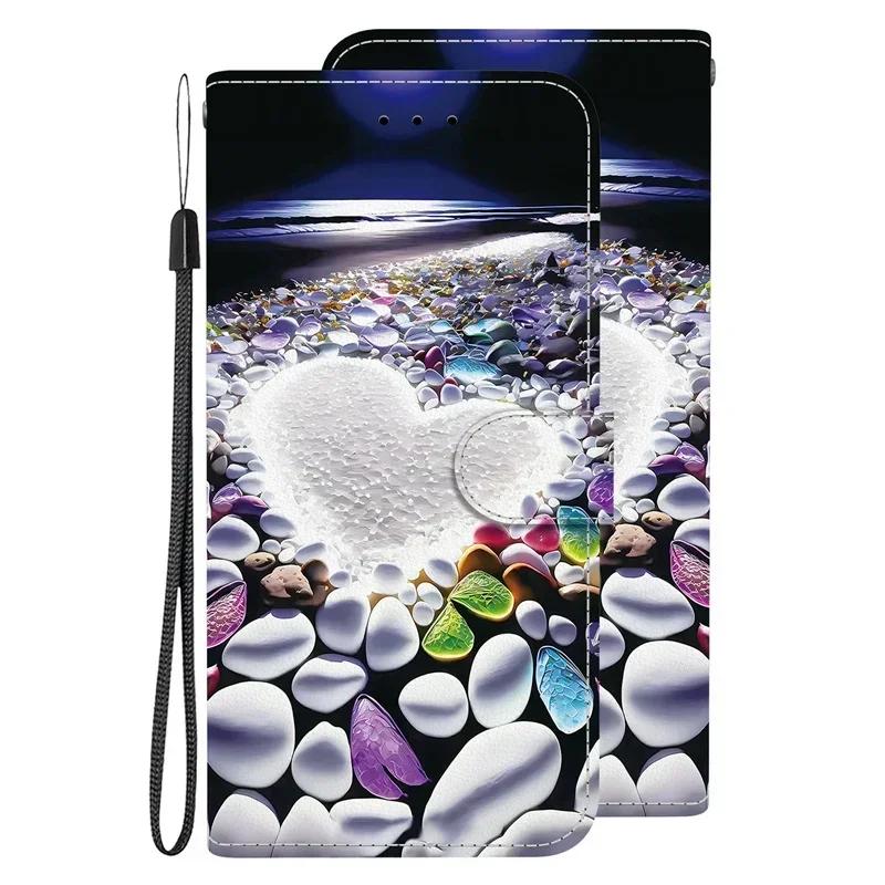 1/10VII Чехол для Sony Xperia 1VII 10VII Coque Мультяшный кожаный чехол для Sony 1VII Xperia 10VII Funda Чехол-книжка с кошельком