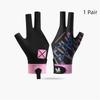 Breathable Soft Billiard Glove Anti-Slip Elastic Professional 3 Finger Fit for Indoor Billiard Sports Game Match Events