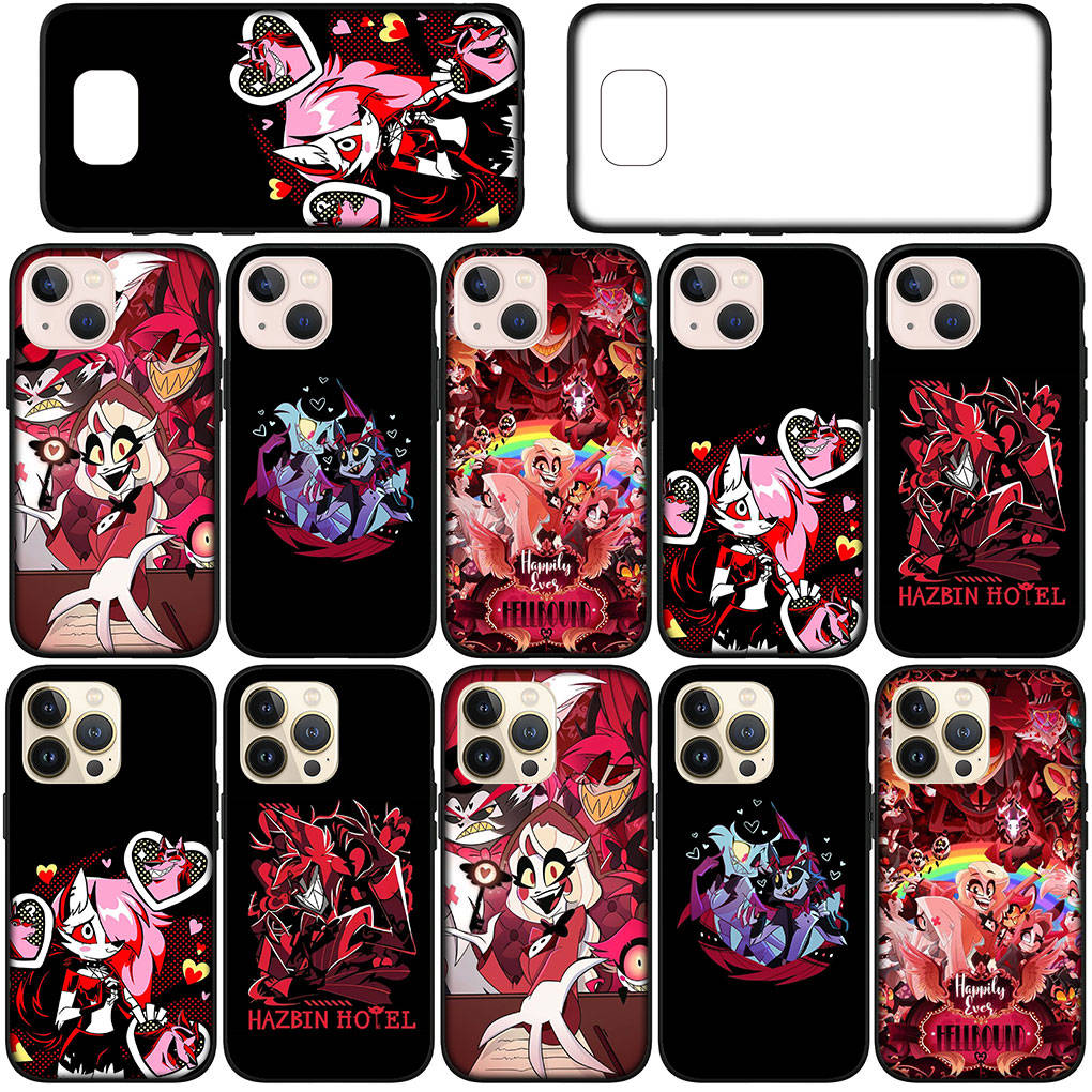 Для iPhone 16 15 Xiaomi Redmi Note 14 13 12 11 Pro Max X 16e Samsung Galaxy S25 S24 S23 Moto OPPO Huawei Hazbins Hotels Angel Dust Alastor чехол для телефона