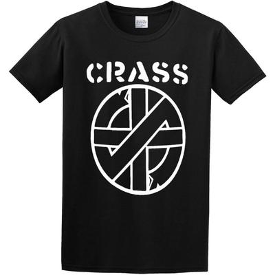 DOO MJUGG Crass Анархо-панк Группа Логотип Черная Мужская Футболка 3XL