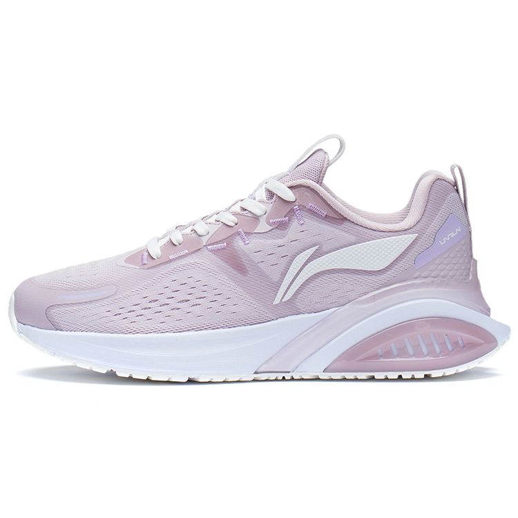 Li-Ning Lightweight Shock Absorption Low-Top Running Shoes Women Sneakers Pink Purple ARHR062-5