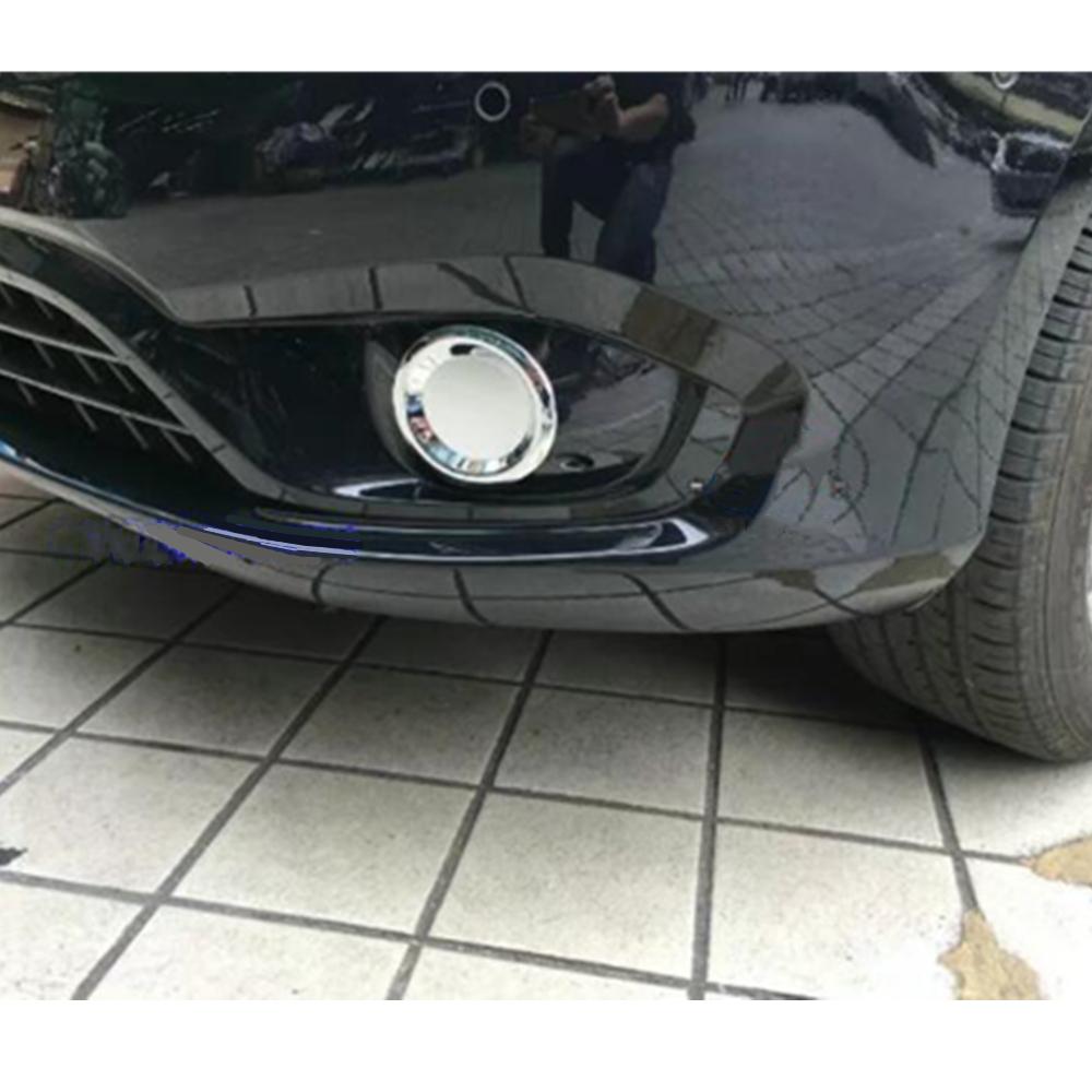 Car Front Fog Light Lamp Frame ABS Chrome Cover Trim Stick Parts Eyebrow For Benz Vito W447 2016 2017 2018