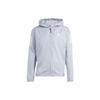 Own The Run Hooded Windbreaker Jacket With Water-Repellent Finish Men Jacket Light-Silver IN1484