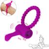 Silicone Penis Rings G-spot Clitoral Stimulation Vibrator Vagina Massage Orgasm Male Delay Ejaculation Cock Ring Adult Sex Toys