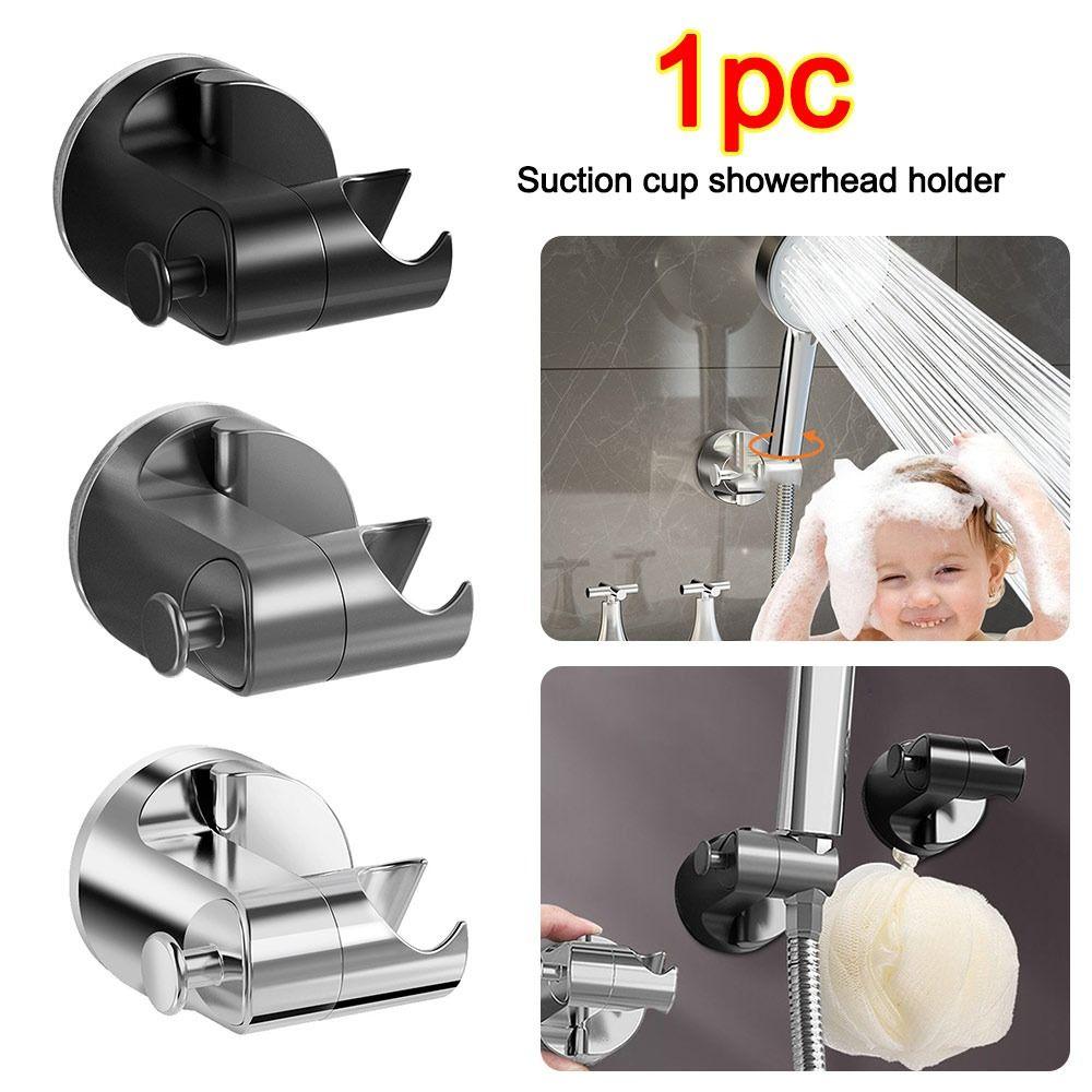 Self-adhesive Shower Holder 360°Adjustable Shower Head Stand Bracket Bathroom Accessories