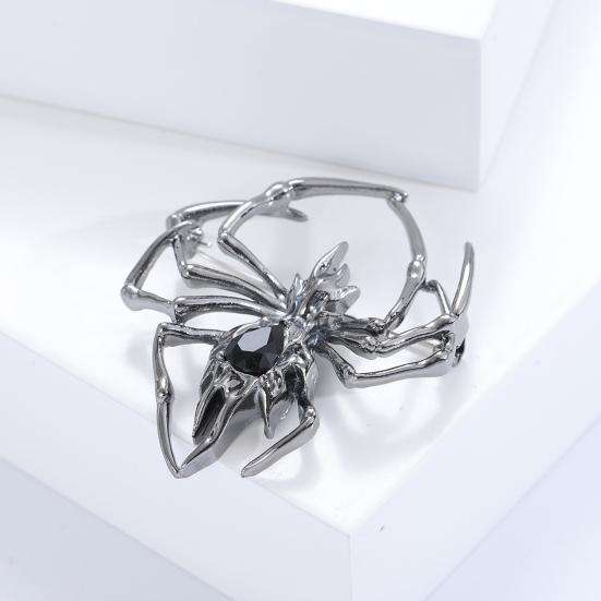Глянцевая брошь-паук, мужской костюм, персонализированная булавка для воротника с изображением животного, брошь из сплава с насекомыми, булавка для одежды, ювелирные изделия